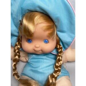 Vintage Fisher-Price Puffalump Kids Toys 1990s Plush Doll Blue No Dress.